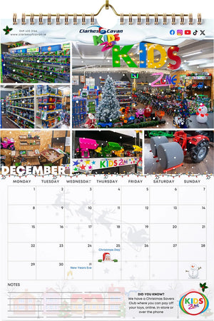 Clarkes of Cavan 2025 Calendar A3 Size