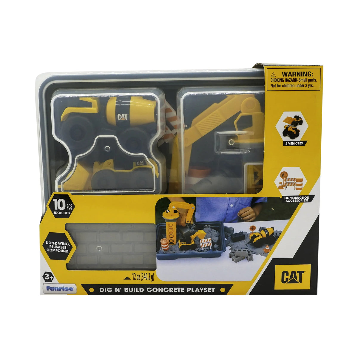 CAT Dig N' Build Concrete Playset 12oz