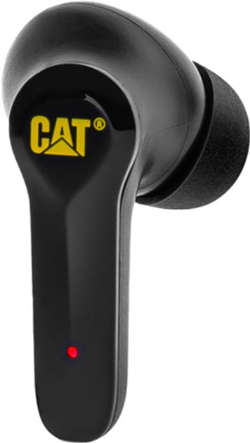 CAT TWS Headphones Black/Yellow - Wireless Bluetooth 5.3, IP55 Dust & Water Resistant