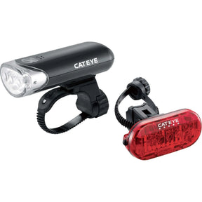 CatEye EL-135 / Omni 5 Bike Light Set - Front & Rear LED Lights | Long Battery Life