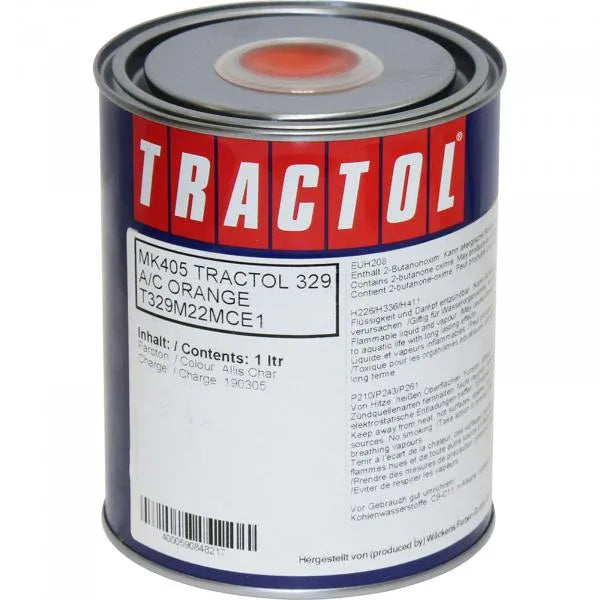 Tractol Paint Allis Chambers Orange 1L - High Gloss Finish for Agricultural & Construction Equipment - MK405