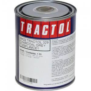 Tractol Paint MF Charcoal Grey - 1L, High Gloss Finish for Agricultural & Construction Equipment - MK22