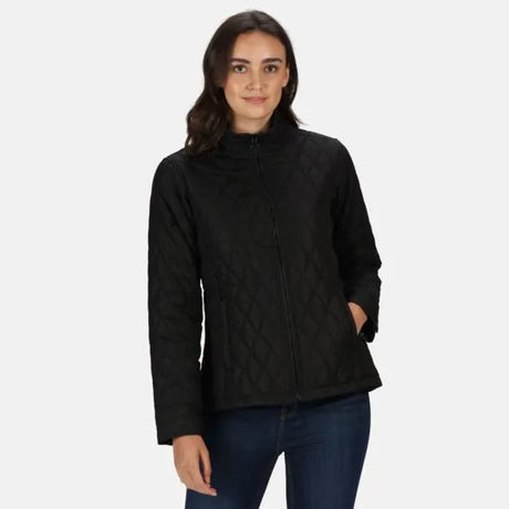 Regatta Women's Charna Insulated Diamond Quilted Jacket Black Small Spot
