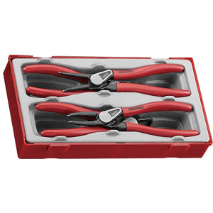 Teng Tools 7" Circlip Plier Set (4Pc)