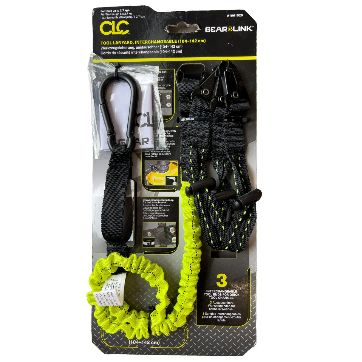 CLC Work Gear Tool Lanyard, Interchangeable