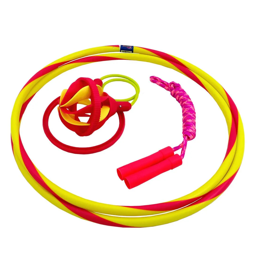 Wham-O Hula Hoop Variety Pack 3-in-1 for Kids - Includes Hula Hoop, Classic Rope, and Flexi Skip