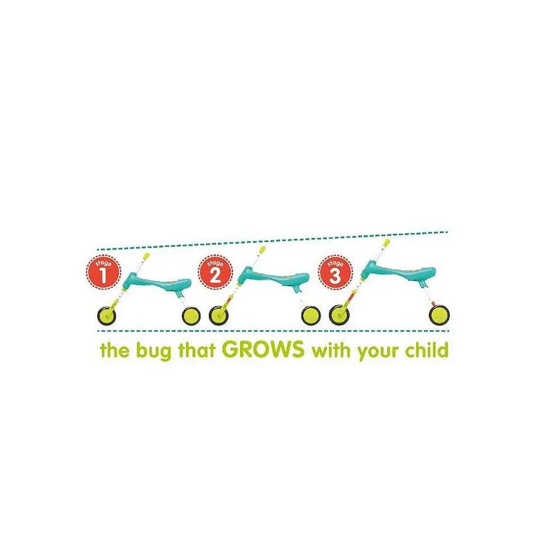 Scuttlebug XL - Adjustable 3-Wheeled Trike for Toddlers, Portable and Easy to Store