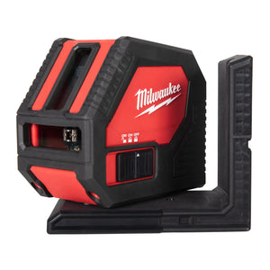 Milwaukee Alkaline Green Cross Line Laser CLL-C - 30m Range, Self-Levelling, Kitbox Included