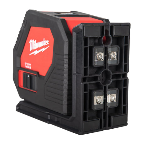 Milwaukee Alkaline Green Cross Line Laser CLL-C - 30m Range, Self-Levelling, Kitbox Included