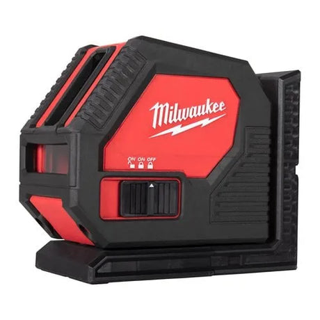 Milwaukee Alkaline Green Cross Line Laser CLL-C - 30m Range, Self-Levelling, Kitbox Included