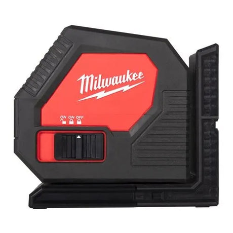 Milwaukee Alkaline Green Cross Line Laser CLL-C - 30m Range, Self-Levelling, Kitbox Included