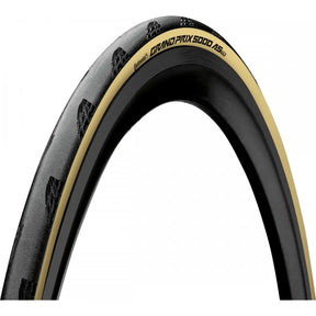 Continental Grand Prix 5000 AS TR Fold Cream 700x25c - Black Chili Compound & Vectran Breaker