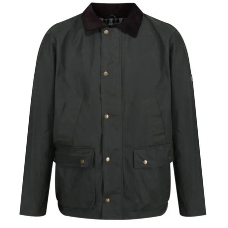 Regatta Men's Country Water Repellent Wax Jacket Green