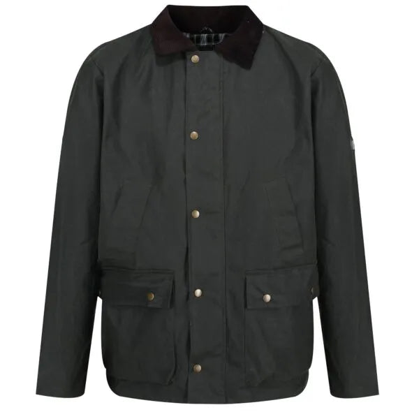 Regatta Men's Country Water Repellent Wax Jacket Green