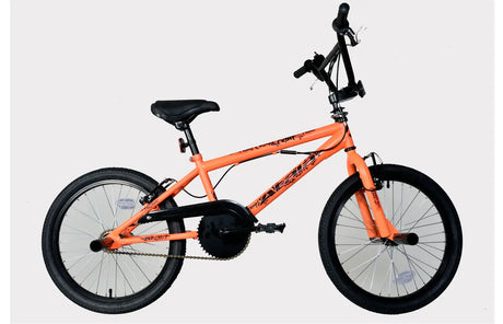 CRIME Freestyle 20" BMX Bike Neon Orange  - Durable Performance BMX for Tricks and Stunts