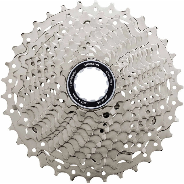 Shimano CS-HG700 11-Speed Cassette - 11-34T, Road & Gravel Compatible