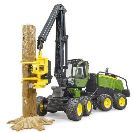 Bruder John Deere 1270G Forestry Harvester with One Tree Trunk