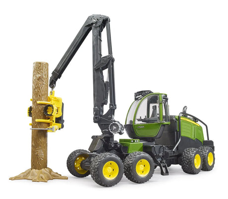 Bruder John Deere 1270G Forestry Harvester with One Tree Trunk