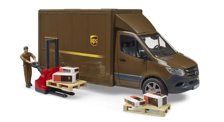 Bruder Mercedes Sprinter UPS with Driver and Accessories
