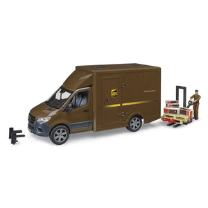 Bruder Mercedes Sprinter UPS with Driver and Accessories