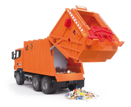 Bruder Scania R-Series Garbage Truck (orange)