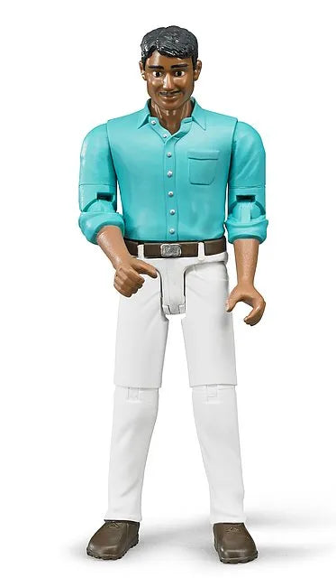 Bruder Man Medium Skin White Jeans