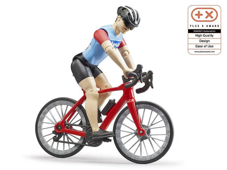 Bruder Racing Bicycle with Cyclist