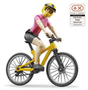 Bruder Mountain Bike with Female Cyclist