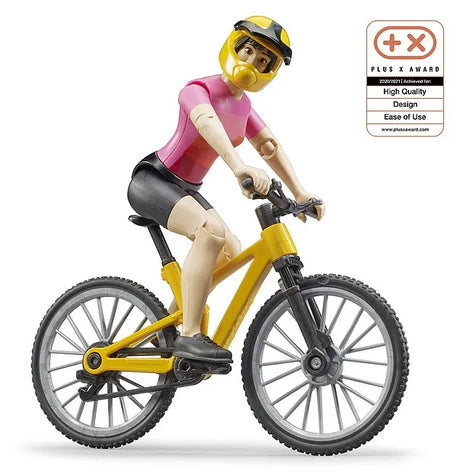 Bruder Mountain Bike with Female Cyclist