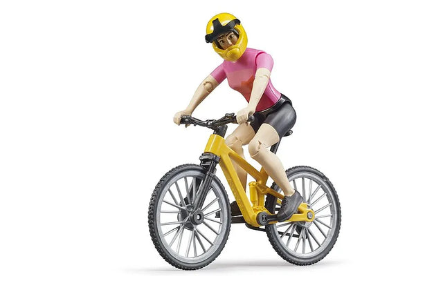 Bruder Mountain Bike with Female Cyclist
