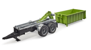 Bruder Green Hook Lift Trailer for Tractors