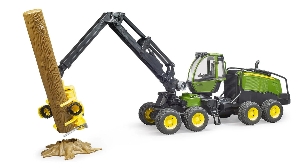 Bruder John Deere 1270G Forestry Harvester with One Tree Trunk
