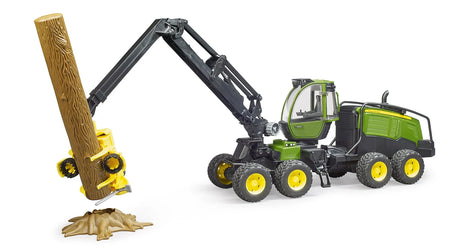 Bruder John Deere 1270G Forestry Harvester with One Tree Trunk