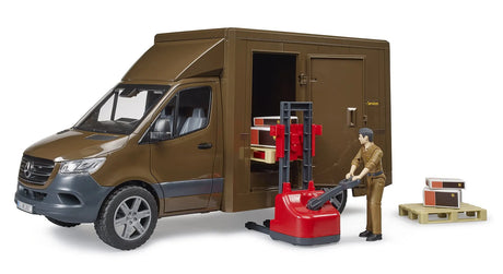 Bruder Mercedes Sprinter UPS with Driver and Accessories