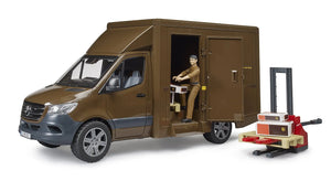 Bruder Mercedes Sprinter UPS with Driver and Accessories