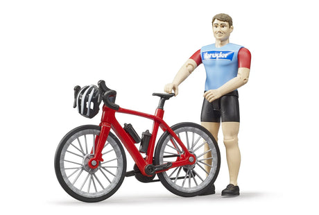 Bruder Racing Bicycle with Cyclist