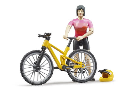Bruder Mountain Bike with Female Cyclist