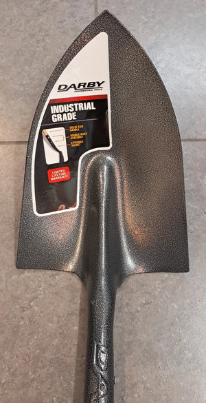 Darby Irish Shovel 4.5ft - Heavy Duty Ash Handle Shovel with Solid Steel Head