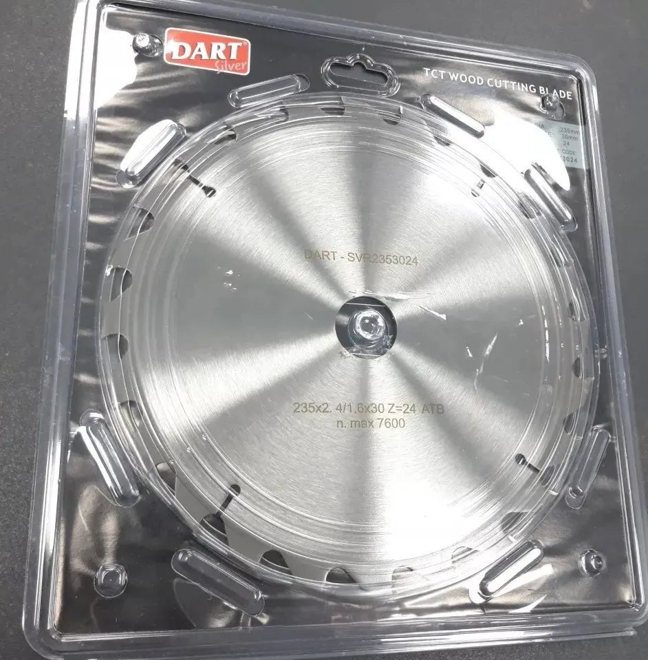 DART Silver 235mm x 30mm x 24T Wood Saw Blade