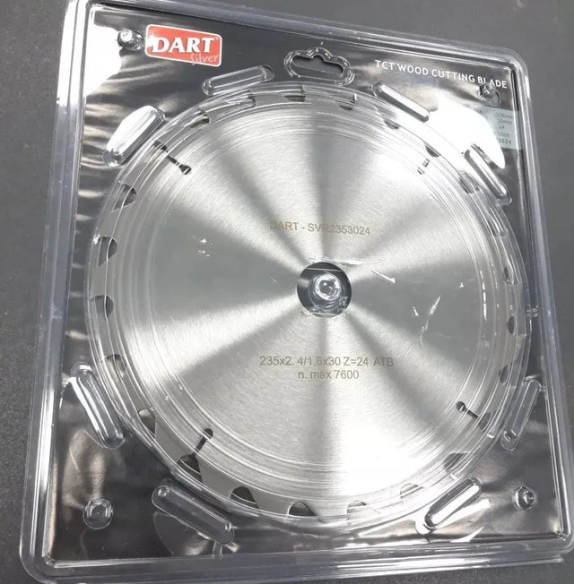 DART Silver 235mm x 30mm x 24T Wood Saw Blade