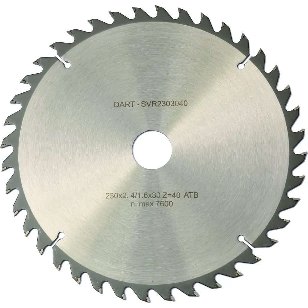DART Silver 235mm x 30mm x 40T Circular Saw Blade