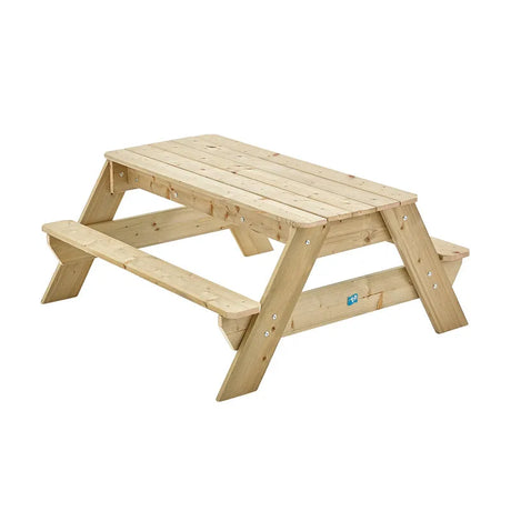 Kids Picnic Bench Style Play Table & Sand Pit - Dual-Use with Removable Bowls for Sand and Water