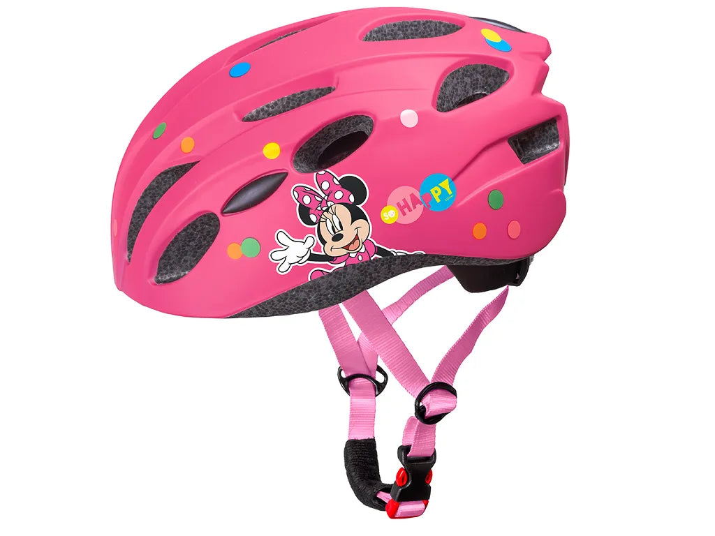 Disney Minnie Mouse Kids Helmet | In-Mold Pink Bike Helmet 52-56 cm