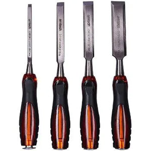 4-Piece Wood Chisel Go-Thru Set 