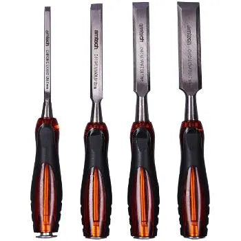4-Piece Wood Chisel Go-Thru Set 