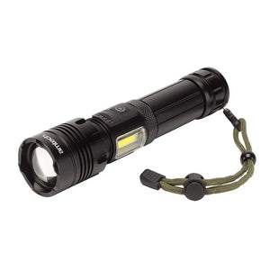 Amtech DKS1662 10W COB LED Rechargeable Power Beam Torch - Pocket-Sized, USB Rechargeable, Multi-Purpose