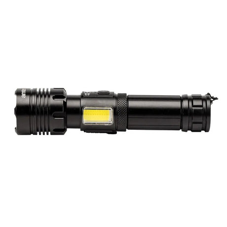 Amtech DKS1662 10W COB LED Rechargeable Power Beam Torch - Pocket-Sized, USB Rechargeable, Multi-Purpose