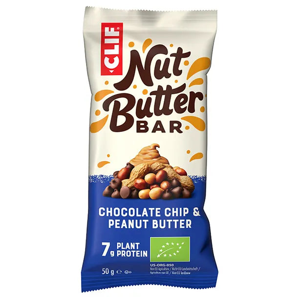 CLIF BAR Energy Bar Nut Butter Filled Chocolate Chip & Peanut Butter
