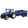 Britains 43268 New Holland T6 Tractor with Trailer Play Set - 1:32 Scale Farm Toy