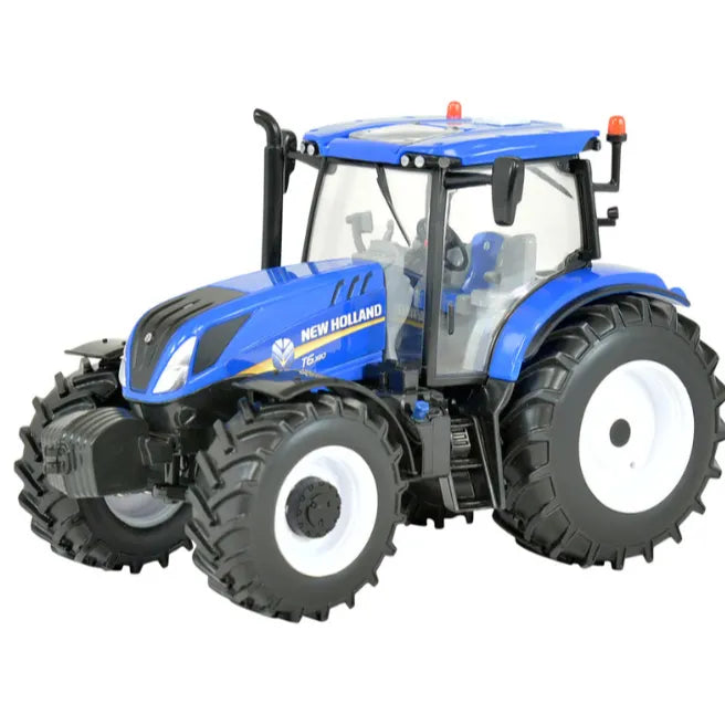 Britains 43268 New Holland T6 Tractor with Trailer Play Set - 1:32 Scale Farm Toy